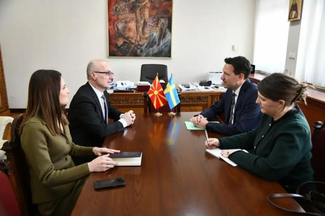 Антонијо Милошоски амбасадорот на Кралството Шведска Ола Сулстром