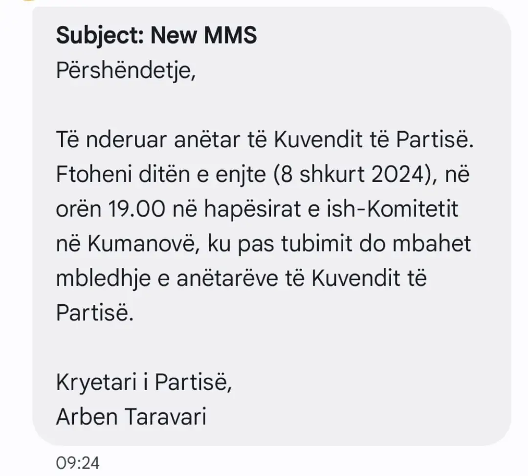 Përgjatë ditës së djeshme një pjesë e kuvendarëve kanë marrë porosi për TUBIM në qytetin e Kumanovës dhe më pas për TAKIM me z.Taravari.