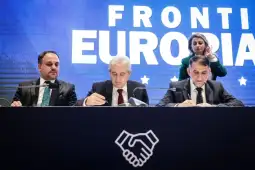 Pas nënshkrimit të koalicionit për Frontin Europian me PDSH-në e Menduh Thaçit, Lëvizjen Populli të Skender Rexhepi Zejdit, PDE-në e Arjanit Hoxhës, me Partinë Demokratike Turke, me Partinë e