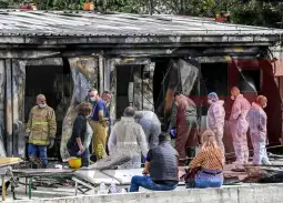 На Институтот за судска медицина завршена е обдукцијата на телата  донесени од Тетово, по пожарот што во вторникот ја изгоре модуларната болница во која се лекуваа болни од Ковид-19.