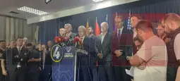 DUI leader Ali Ahmeti at a press conference late on Wednesday said the “European Front” coalition is now the second largest political force in North Macedonia.