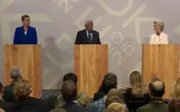 Мете Фредериксен, Антонио Кошта и Урсула фон дер Лајен