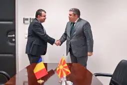 Deputy PM for European Affairs Bojan Marichikj met Wednesday with Romania's Special Representative for the Western Balkans, Adrian Davidoiu, discussing North Macedonia's European integration,