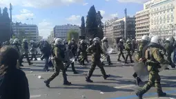 протест атина темпи