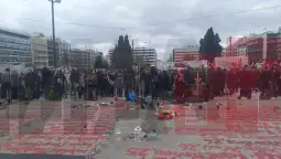 протест атина темпи