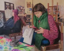 ФЛУ Скопје, меѓуакадемска, изложба, „Нишки / Threads“, Белград