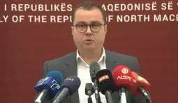 Пренџов Претседателот на собраниската Комисија за политички систем и односи меѓу заедниците Љупчо Пренџов на прес конференцијата по јавната расправа за потребата од измени на законската регулатива со