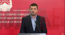 Прес-конференција на соработникот за енергетика во Канцеларијата на претседателот на Владата на Република Северна Македонија, Виктор Андонов.