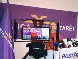 Потпретседателот на Алијансата на Албанците, Арбен Таравари на прес-конференција ја најави поддршката за кандидатите за градоначалници на политичката партија Движење Беса во вториот круг и ја