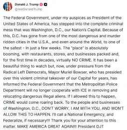 национална гарда САД Вашингтон ЕПА Дел од најавените 800 припадници на Националната гарда што ќе бидат распоредени во Вашингтон по наредба на претседателот Доналд Трамп пристигнаа во тој град.