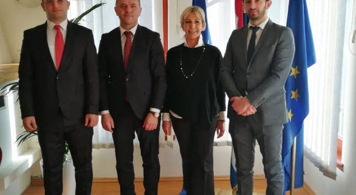 Средба на претседателот на НДП Мемеди со хрватската амбасадорка Нивес Тигањ
