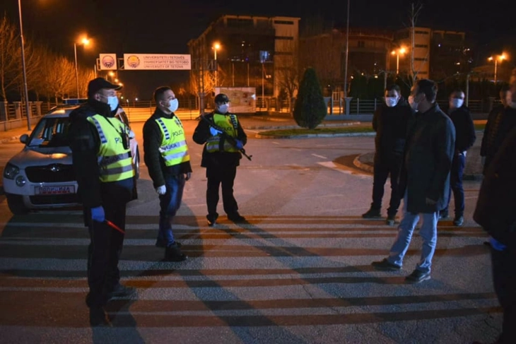 Министерот Наќе Чулев во Тетово во увид на контролата околу полицискиот час