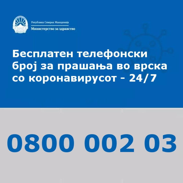 Во функција и кол-центарот 0800 002 03