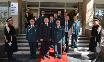 Командантатот на КБС Рахман Рама на средби со началникот на ГШ Ѓурчиновски и министерката за одбрана Шекеринска