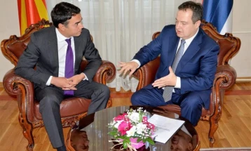Телефонски разговор на министерот за надворешни работи Димитров со српскиот министер Дачиќ