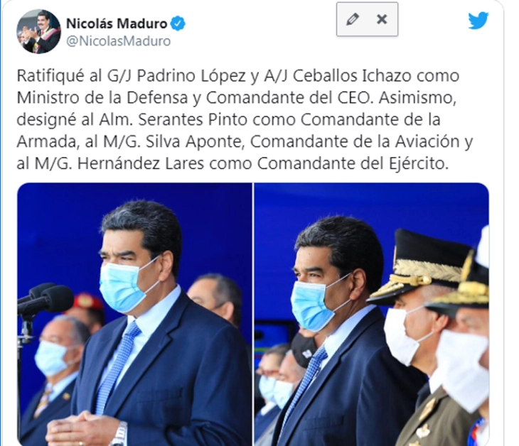Мадуро смени високи армиски команданти