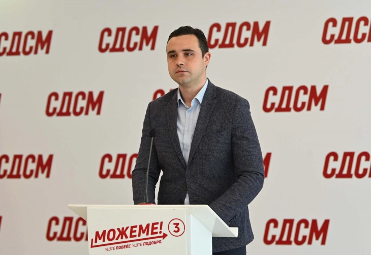 Прес-конференција на Костадин Костадинов од СДСМ