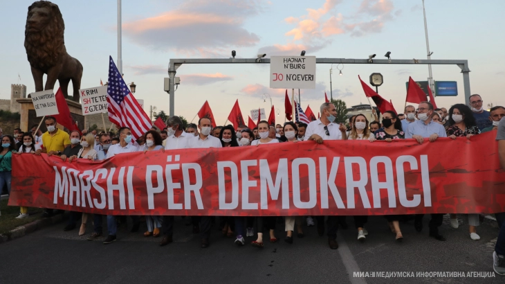 „Марш за демократија“ на АА и Алтернатива: ДУИ не е победник на изборите, правото на глас мора да се почитува