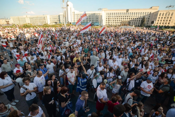 Белоруската опозиција повикува на општ штрајк во земјата