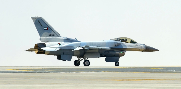Обединетите Арапски Емирати испраќаат четири Ф-16 во Грција за воена вежба со грчкото воено воздухопловство