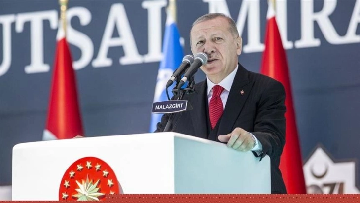 Ердоган: Како што Турција нема претензии кон ниту една територија, нема да дозволиме узурпација на она што ни припаѓа