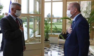Ердоган се сретна со косовскиот претседател Тачи