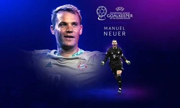 УЕФА го прогласи Ноер за најдобар голман во Европа
