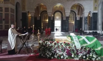 Комеморација за патријархот Иринеј во храмот Свети Сава