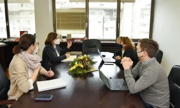 Средба на министерката Шахпаска со претставници на Центарот  за управување со промени