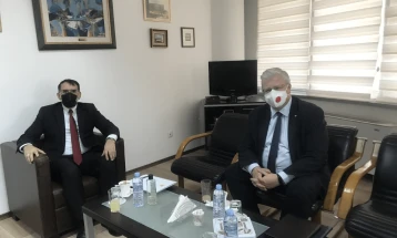 Претседателот на Уставниот суд Мурати се сретна со рускиот амбасадор Баздникин