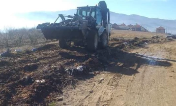 Исчистена дивата депонија во делчевската населба Милково Брдо