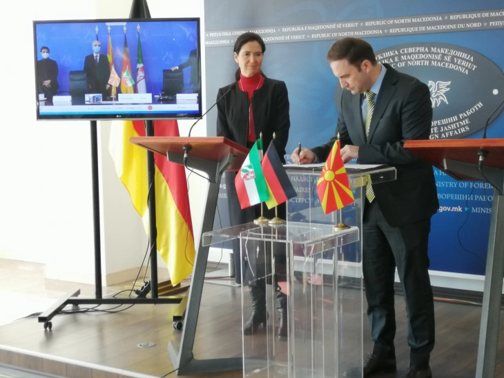 Потпишана Декларација за соработка меѓу Северна Македонија и Северна Рајна-Вестфалија-интензивирање на економската и научната соработка