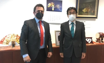 Претседателот на КФМ на прием кај амбасадорот на Јапонија