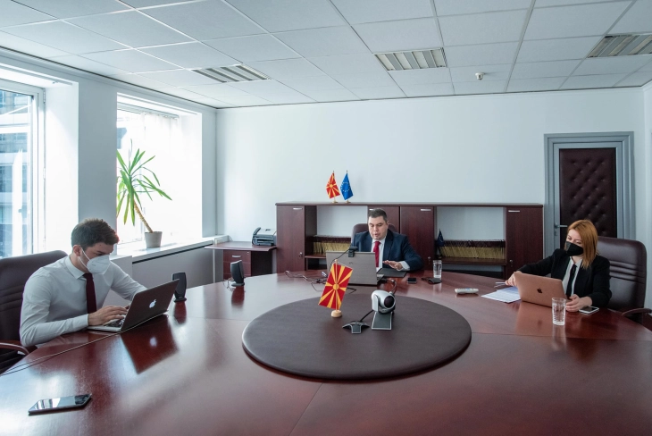 Виртуелна средба на Маричиќ со претседавачот на ЛИБЕ Комитетот и европратеник Лопез Агуилар