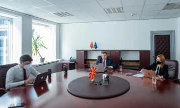 Виртуелна средба на Маричиќ со претседавачот на ЛИБЕ Комитетот и европратеник Лопез Агуилар