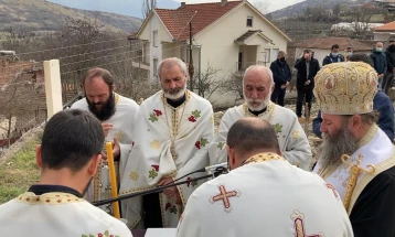 Осветени темелите на новата православна црква во кочанското село Бели