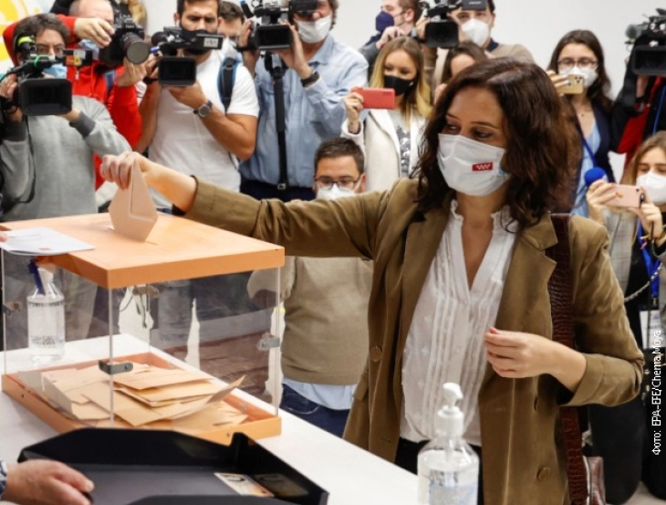 Изабела Дијаз Ајузо победник на изборите во Мадрид