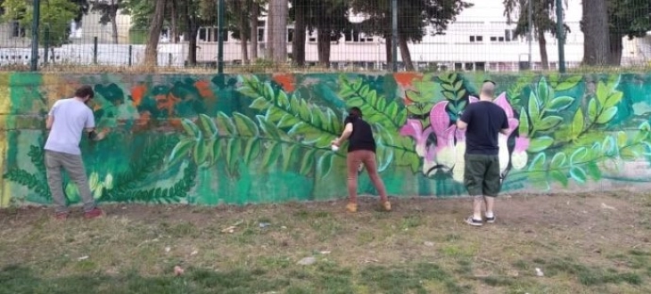 Богданци доби ѕиден мурал за Меѓународниот ден на растението