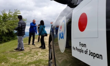 Ангелов и претставници од Јапонска агенција меѓународна соработка во посета на Коџалија, во рамки на проектот за сопирање поројни поплави