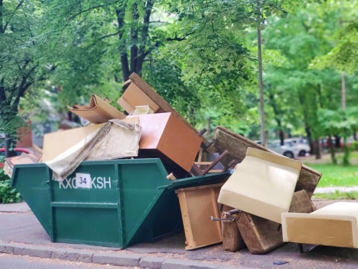Рекордни 650 кубни метри кабаст отпад собрани при акцијата на ЈП Комунална хигиена-Скопје
