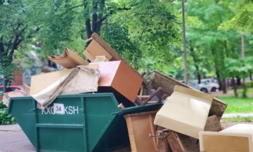 Рекордни 650 кубни метри кабаст отпад собрани при акцијата на ЈП Комунална хигиена-Скопје