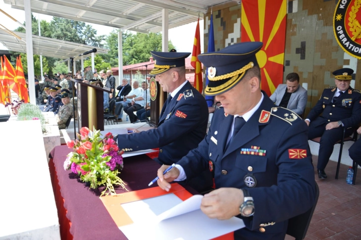 Примопредавање на командантските должности во Командата за операции и Првата пешадиска бригада
