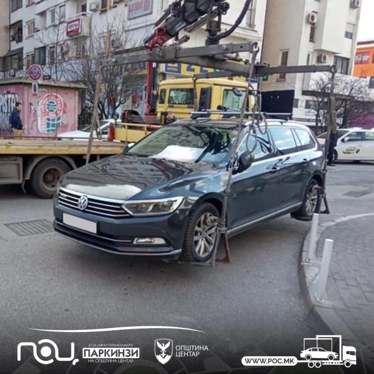 Во Скопје за една недела санкционирани 179 непрописно паркирани возила