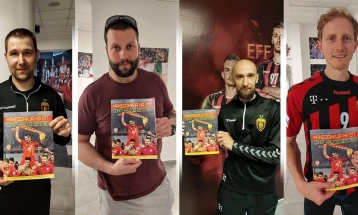 Поддршка од европските ракометни шампиони за македонските фудбалери