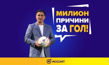 ЕВРО 2020: Компанијата „Mozzart“ за секој гол на македонските фудбалери ќе донира милион денари