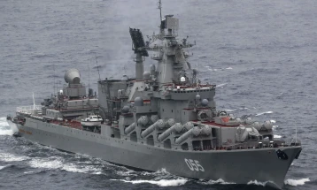 Воена вежба на руските војници во Јапонско Море