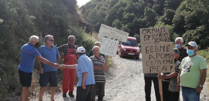 Протест на граѓани за затворање на депонијата „Буково“ кај Охрид