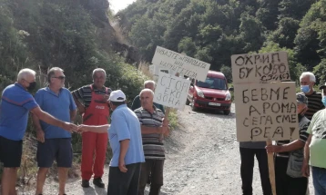 Протест на граѓани за затворање на депонијата „Буково“ кај Охрид