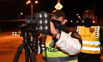 Санкционирани 67 возачи за брзо возење на автопатот Куманово-Скопје-Велес