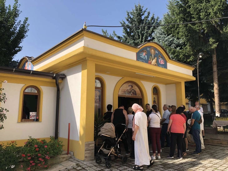Осветен е новиот параклис Свети Сисој Велики во дворот на црквата Света Богородица